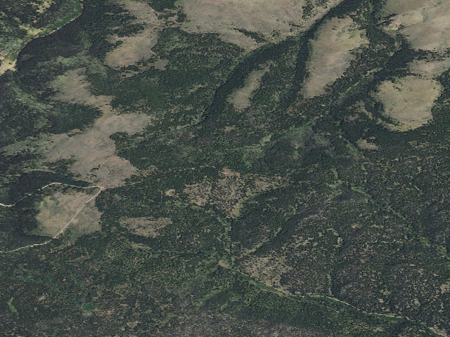 Aerial image of USFS dispersed camp — MT #301