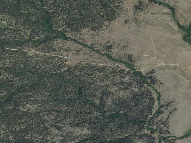 Aerial image of USFS dispersed camp — MT #302