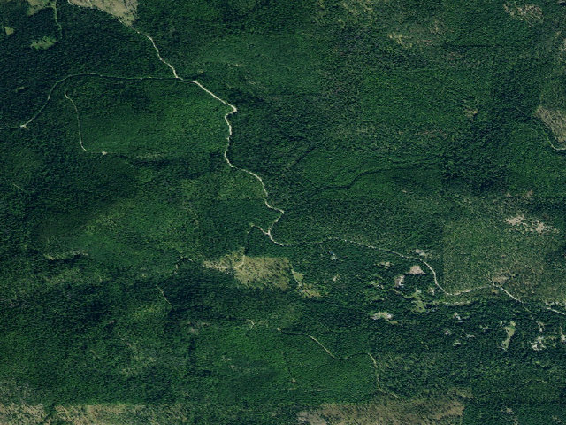 Aerial image of USFS dispersed camp — MT #306