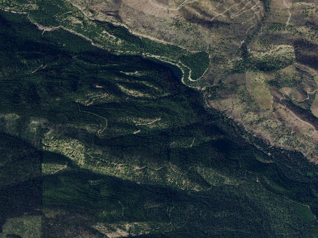 Aerial image of USFS dispersed camp — MT #309