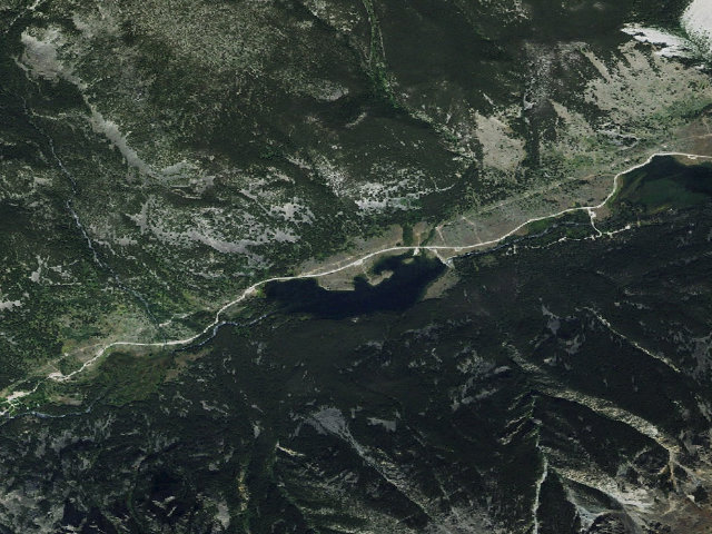 Aerial image of USFS dispersed camp — MT #313