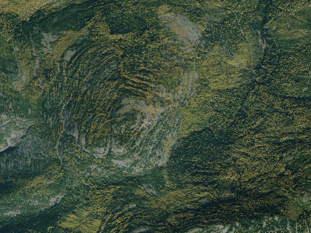Aerial image of USFS dispersed camp — MT #316