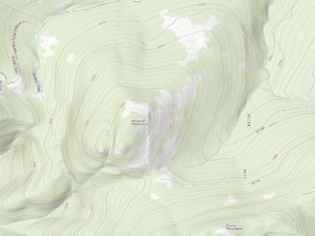 USGS topographic map of USFS dispersed camp — MT #316
