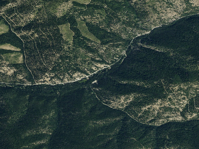Aerial image of USFS dispersed camp — MT #32