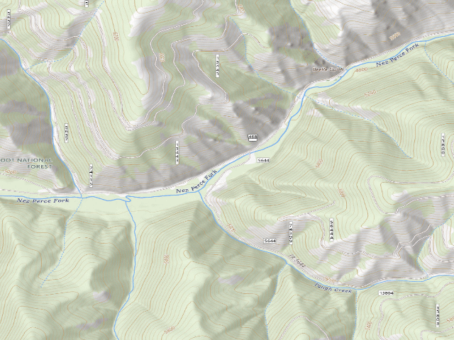 USGS topographic map of USFS dispersed camp — MT #32