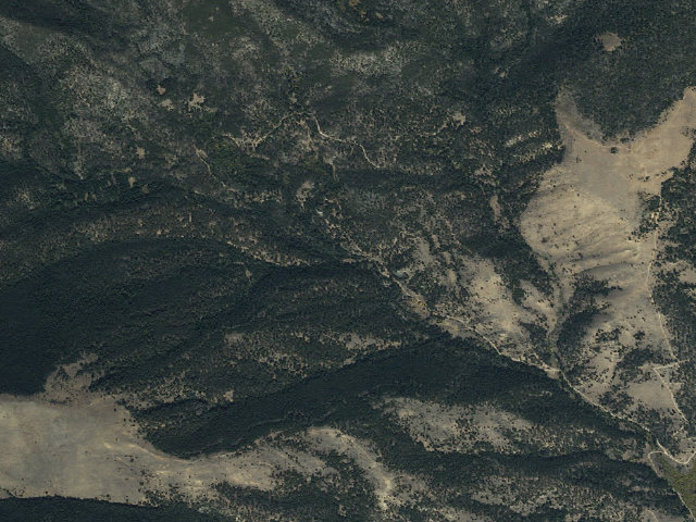 Aerial image of USFS dispersed camp — MT #320