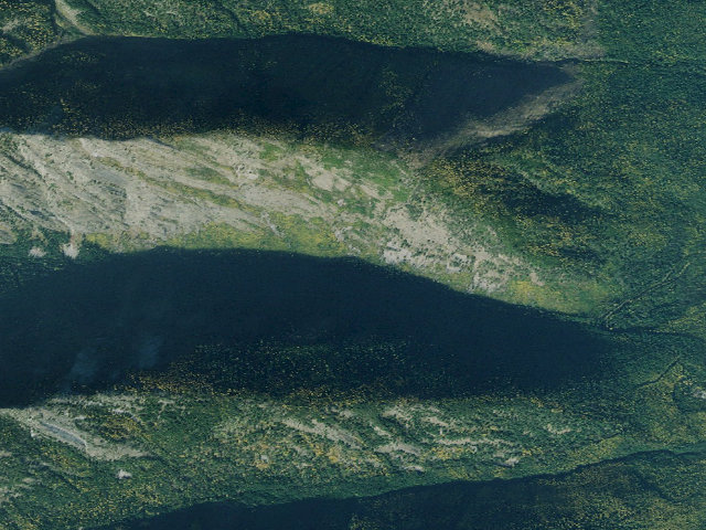 Aerial image of USFS dispersed camp — MT #322