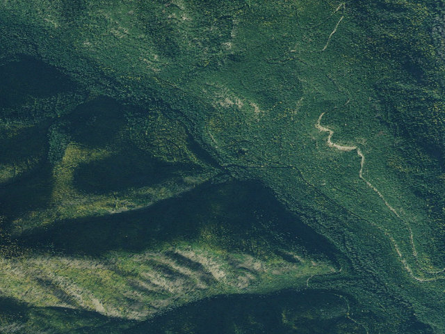 Aerial image of USFS dispersed camp — MT #323