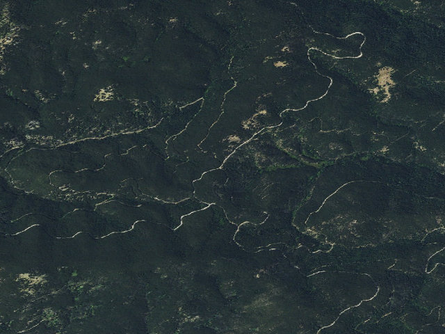 Aerial image of USFS dispersed camp — MT #325
