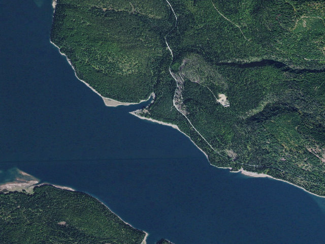Aerial image of USFS dispersed camp — MT #328
