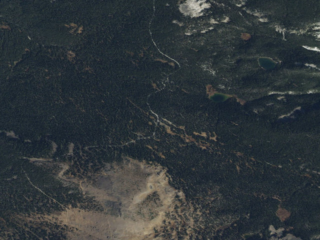 Aerial image of USFS dispersed camp — MT #33