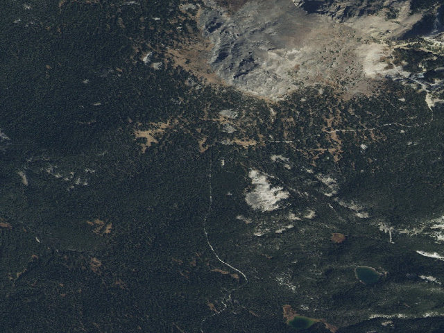 Aerial image of USFS dispersed camp — MT #332