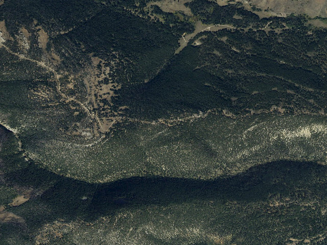 Aerial image of USFS dispersed camp — MT #333
