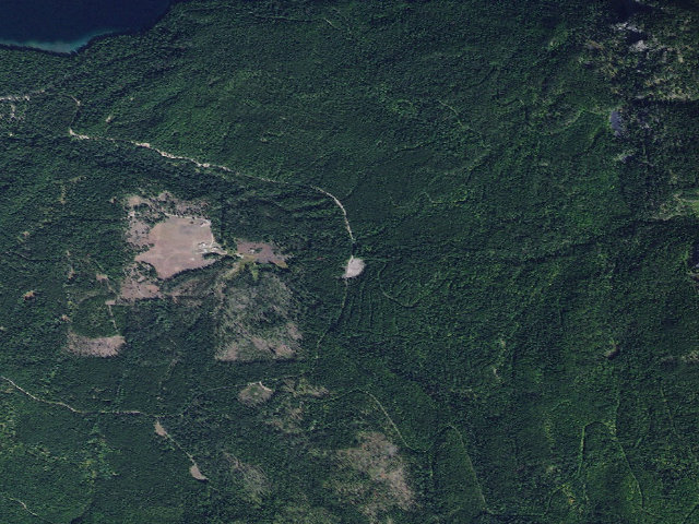Aerial image of USFS dispersed camp — MT #335