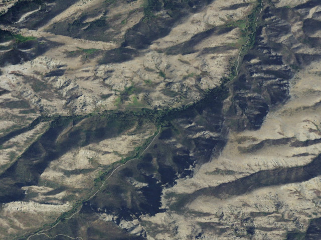 Aerial image of USFS dispersed camp — MT #339