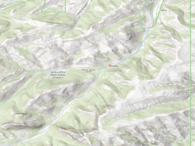 USGS topographic map of USFS dispersed camp — MT #339