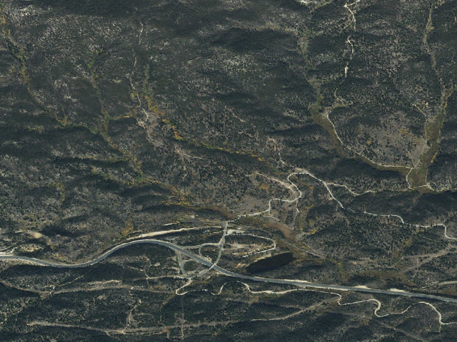 Aerial image of USFS dispersed camp — MT #346