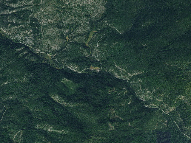 Aerial image of USFS dispersed camp — MT #347