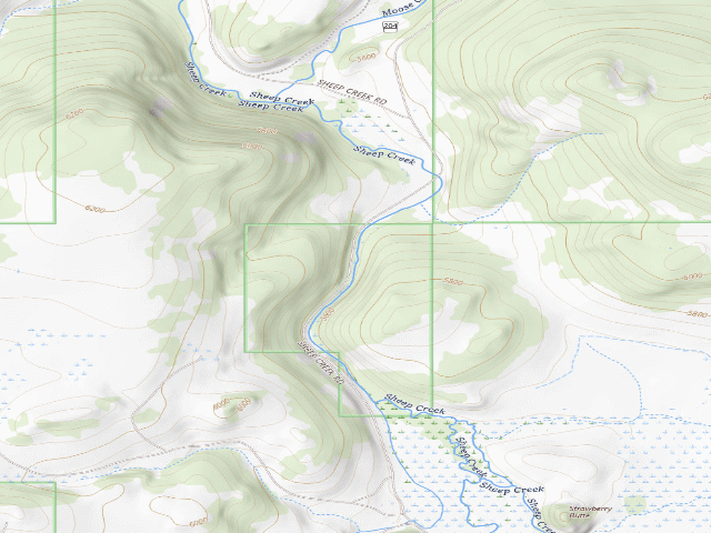 USGS topographic map of USFS dispersed camp — MT #349