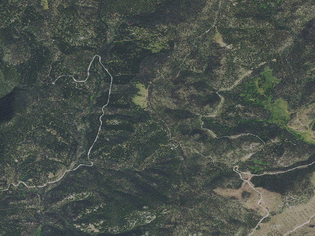 Aerial image of USFS dispersed camp — MT #35