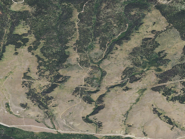 Aerial image of USFS dispersed camp — MT #353