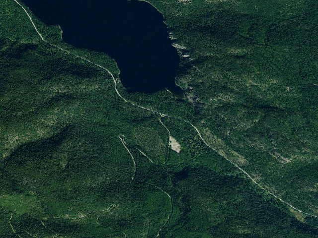 Aerial image of USFS dispersed camp — MT #354