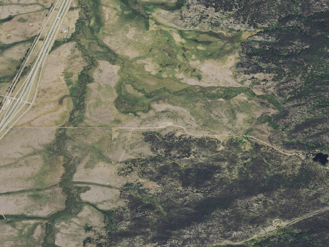 Aerial image of USFS dispersed camp — MT #356
