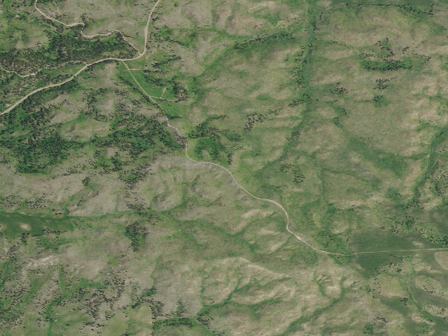 Aerial image of USFS dispersed camp — MT #358