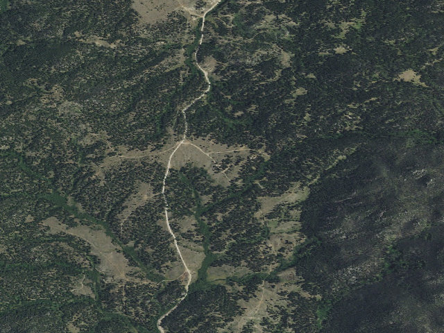 Aerial image of USFS dispersed camp — MT #360