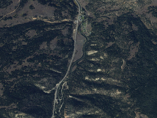 Aerial image of USFS dispersed camp — MT #361