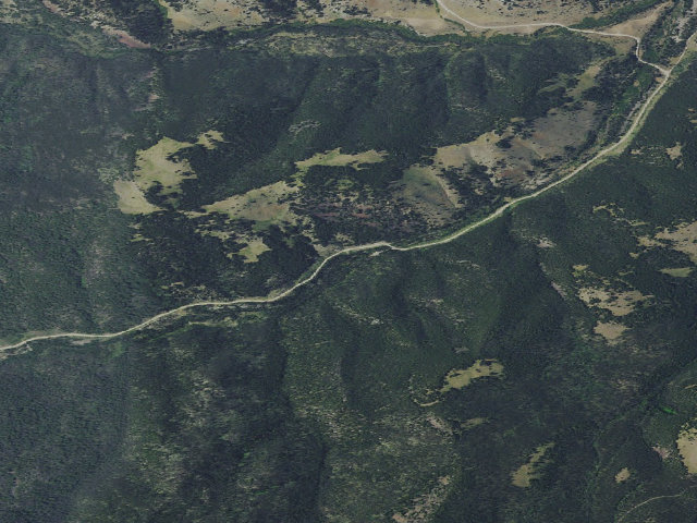Aerial image of USFS dispersed camp — MT #363