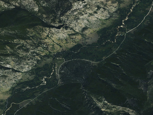 Aerial image of USFS dispersed camp — MT #364