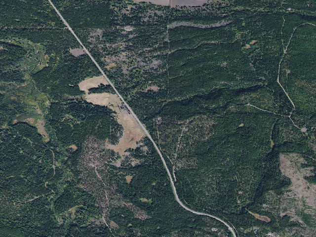 Aerial image of USFS dispersed camp — MT #365