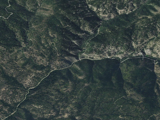 Aerial image of USFS dispersed camp — MT #366