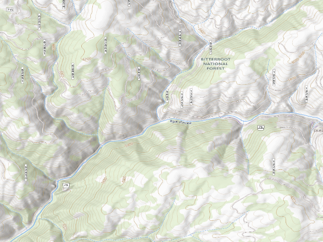 USGS topographic map of USFS dispersed camp — MT #366