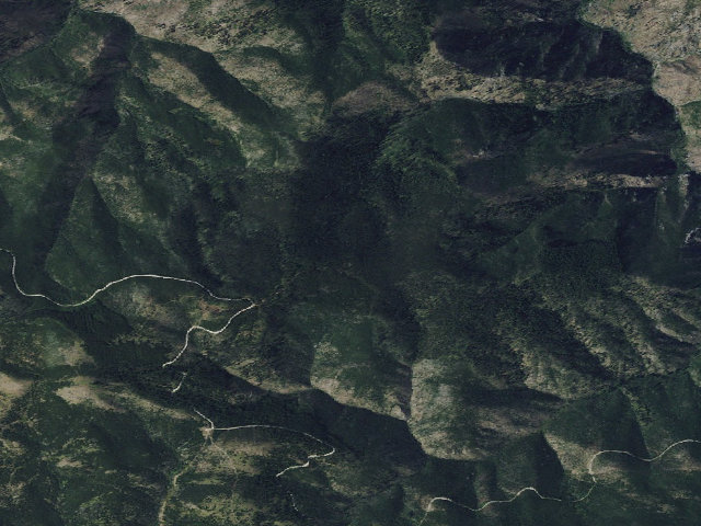 Aerial image of USFS dispersed camp — MT #372