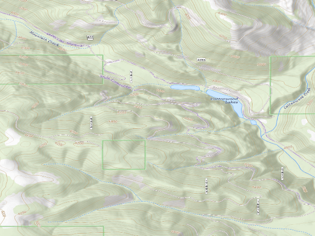 USGS topographic map of USFS dispersed camp — MT #373