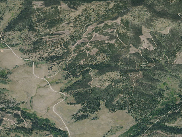 Aerial image of USFS dispersed camp — MT #376