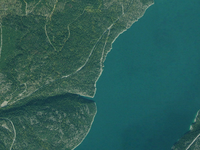 Aerial image of USFS dispersed camp — MT #379