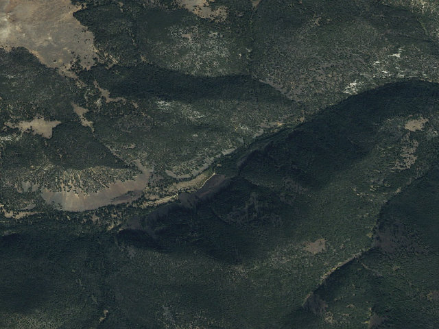 Aerial image of USFS dispersed camp — MT #380