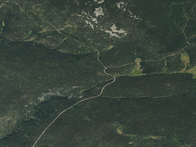 Aerial image of USFS dispersed camp — MT #381