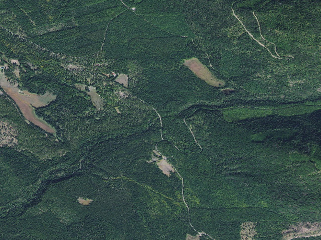 Aerial image of USFS dispersed camp — MT #382