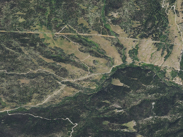 Aerial image of USFS dispersed camp — MT #386