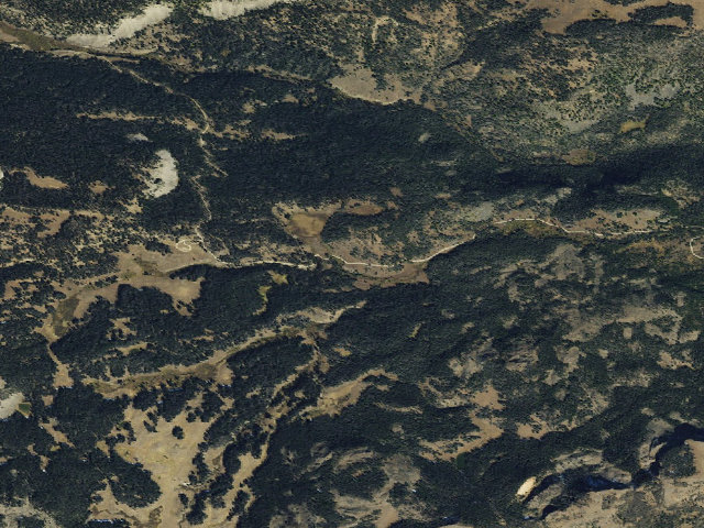 Aerial image of USFS dispersed camp — MT #391