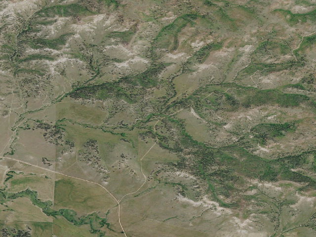 Aerial image of USFS dispersed camp — MT #392