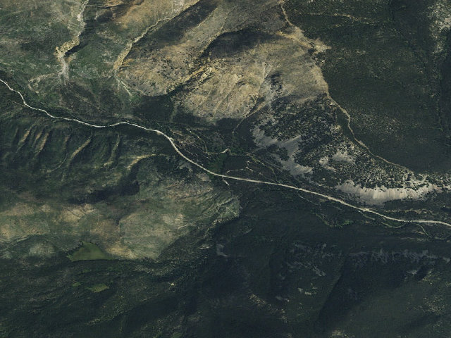 Aerial image of USFS dispersed camp — MT #396