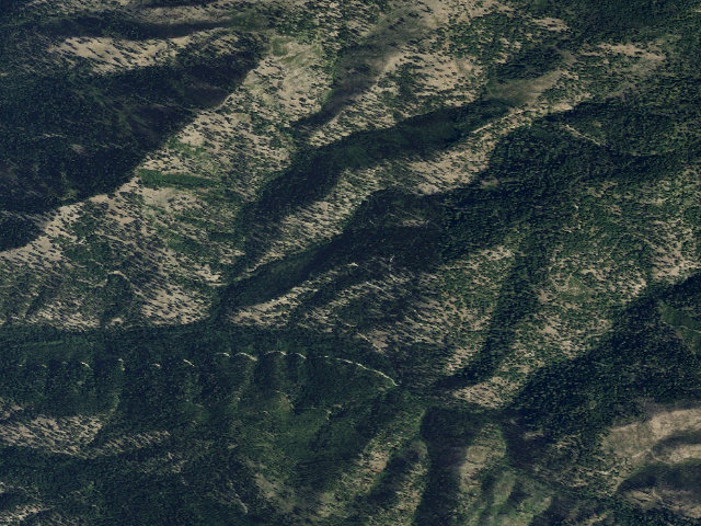 Aerial image of USFS dispersed camp — MT #4