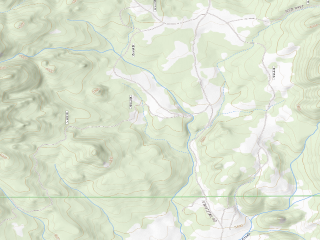 USGS topographic map of USFS dispersed camp — MT #40
