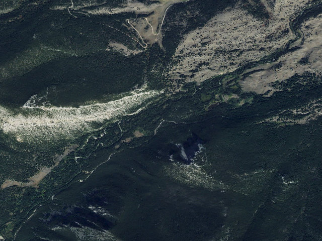 Aerial image of USFS dispersed camp — MT #400