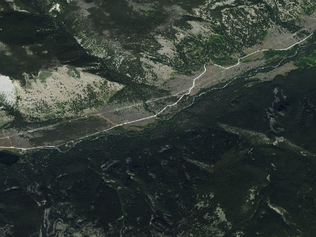 Aerial image of USFS dispersed camp — MT #401